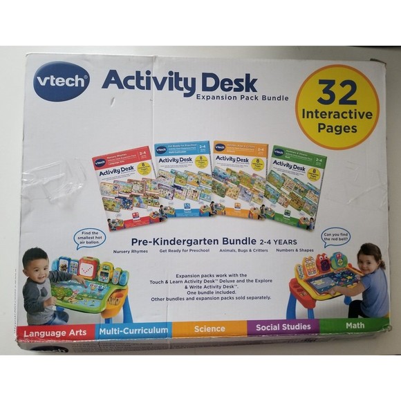 V Tech VTech Activity Desk Learning expansion pack preschool kindergarten - Picture 1 of 4
